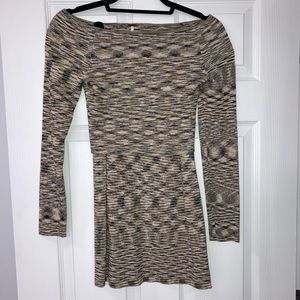 Free people sweater set midi skirt and crop top